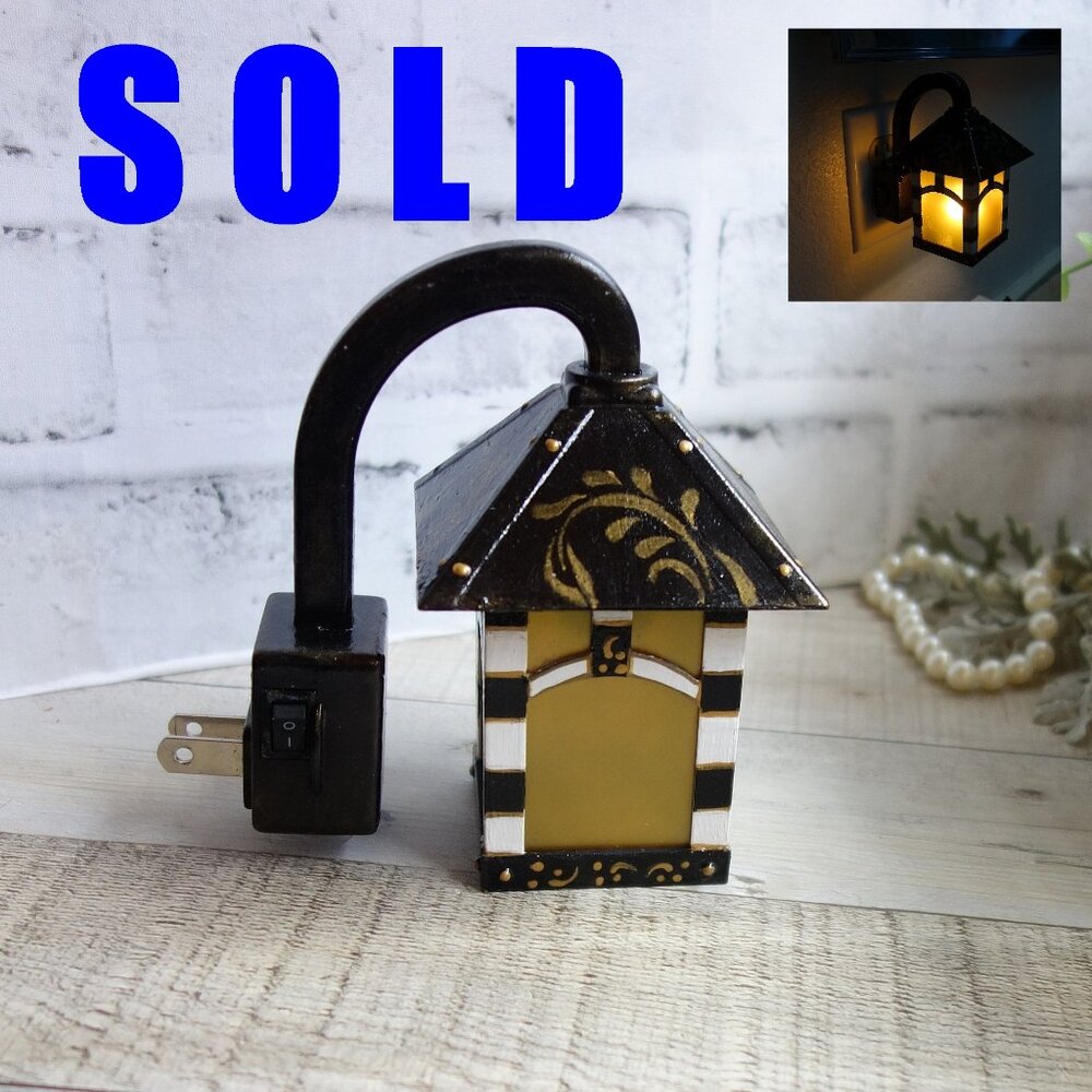 Checked Night Light Buffalo Check Lamp Checked Vanity Decor Courtly Wall Decor